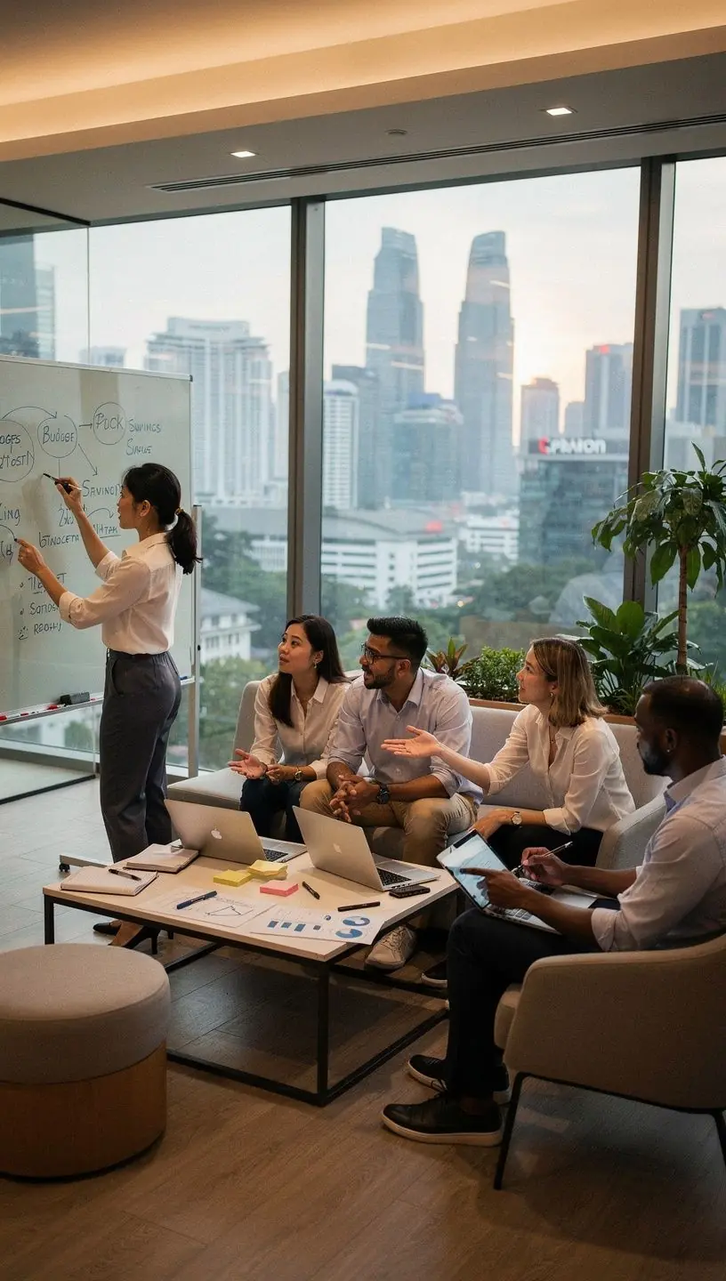 Professional team collaboration